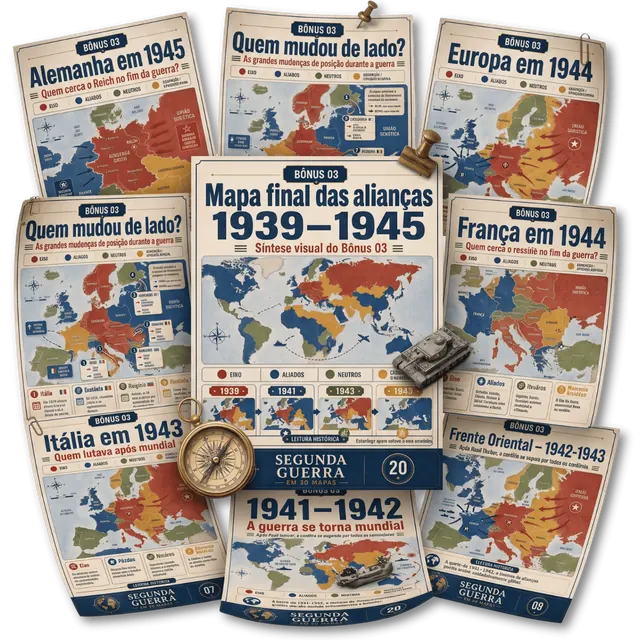 Mockup do Bônus 03 — 20 Mapas Quem Estava de Qual Lado